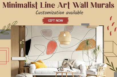 Minimalist Line Art Wall Murals