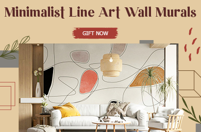 Minimalist Line Art Wall Murals
