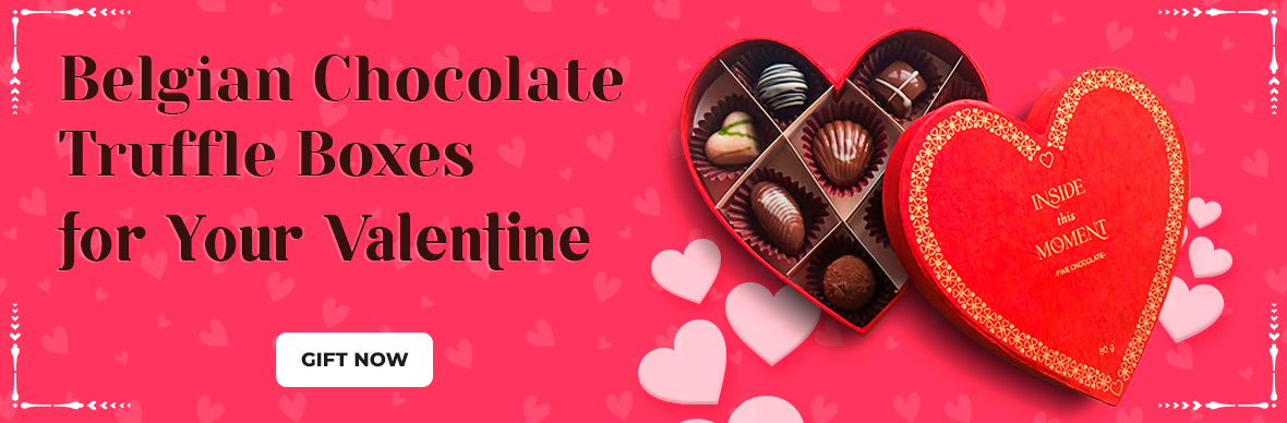 Belgian Truffle Boxes for Valentine's Day