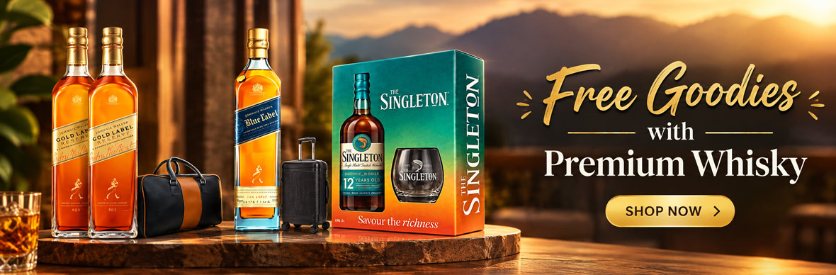 Free Goodies with Premium Whisky
