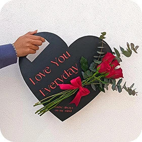 Heart Craft with Flowers 