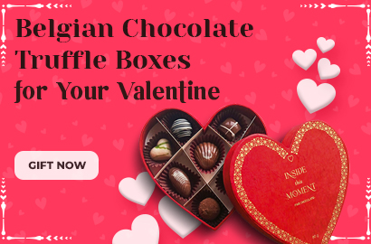 Belgian Truffle Boxes for Valentine's Day