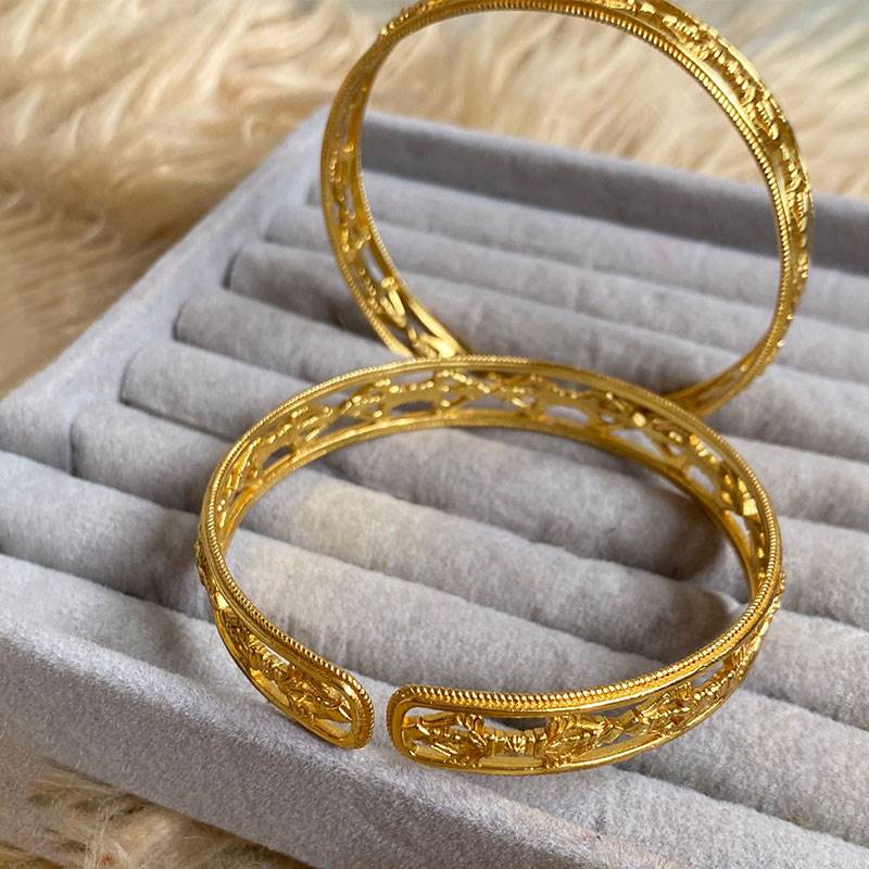 Gold-polished Bamboo Bala by Collection de Euphoria