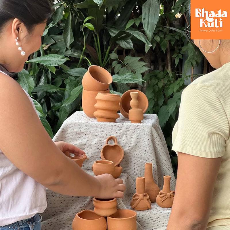 Pottery Wheel Session at Bhadakuti 