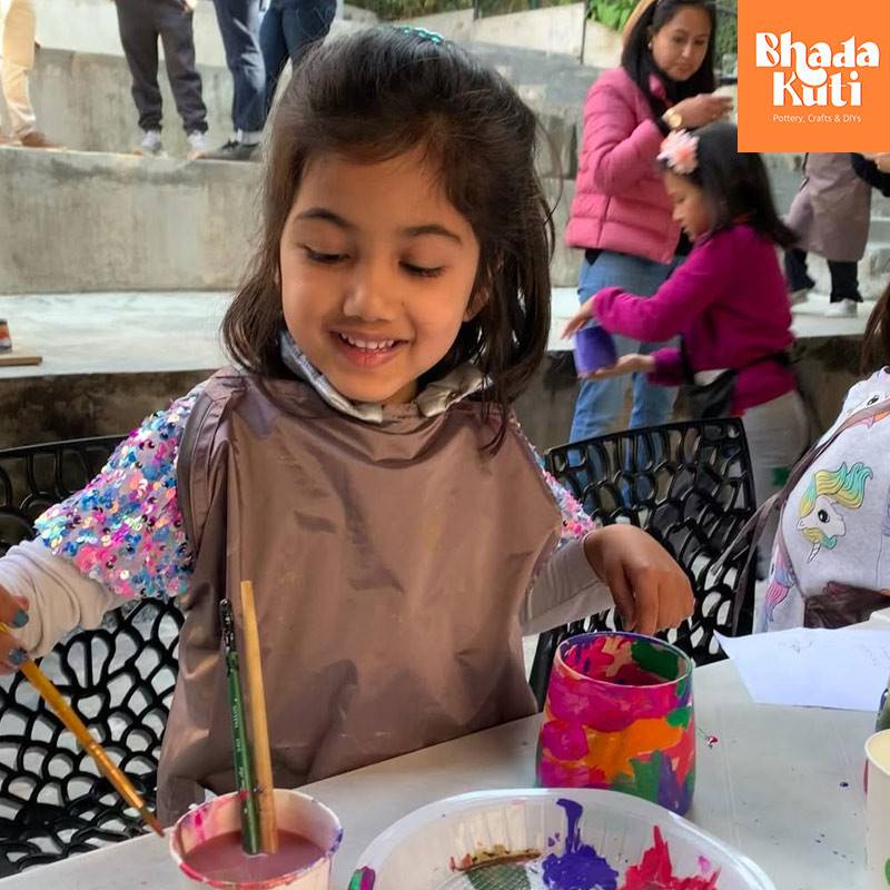 Pot Painting Session at Bhadakuti