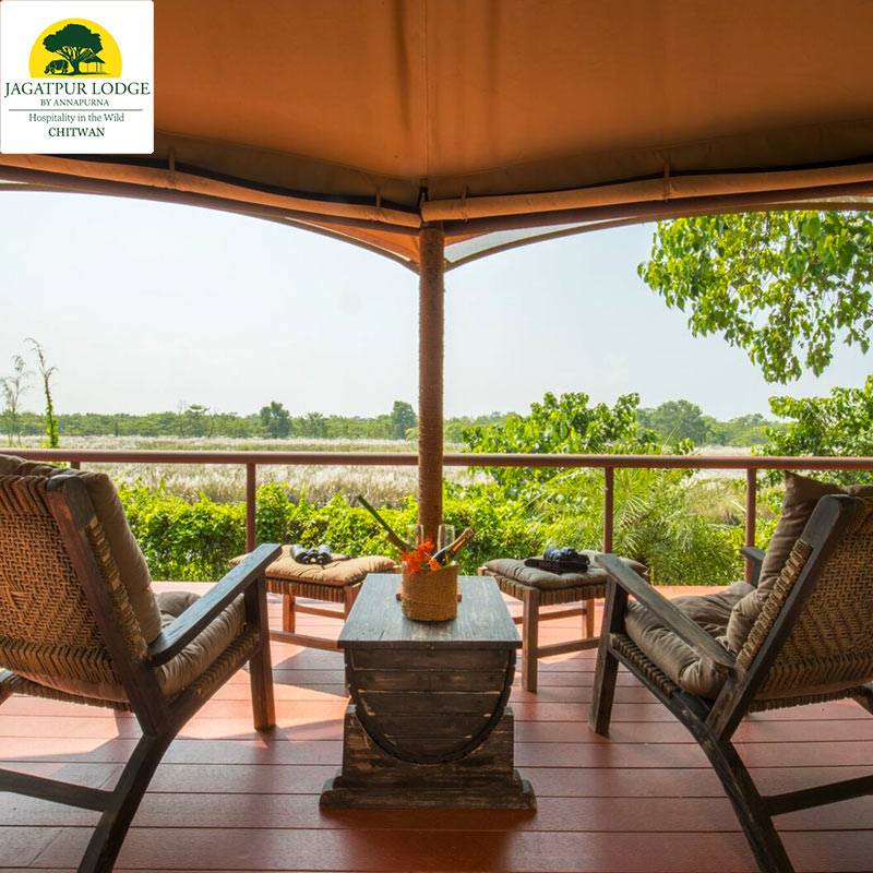 Jagatpur Lodge for Staycation for Two - Luxury Tent - Jungle Plan - CHWTN