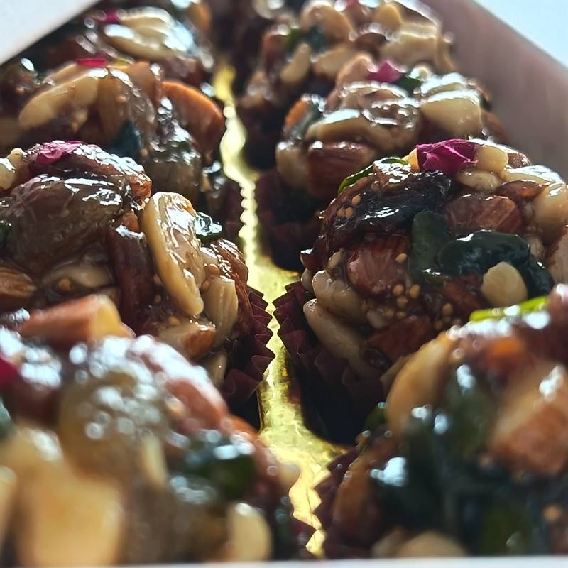 Rasa: Artisanal 12 pc Dry Fruits Laddoo Mithai Box