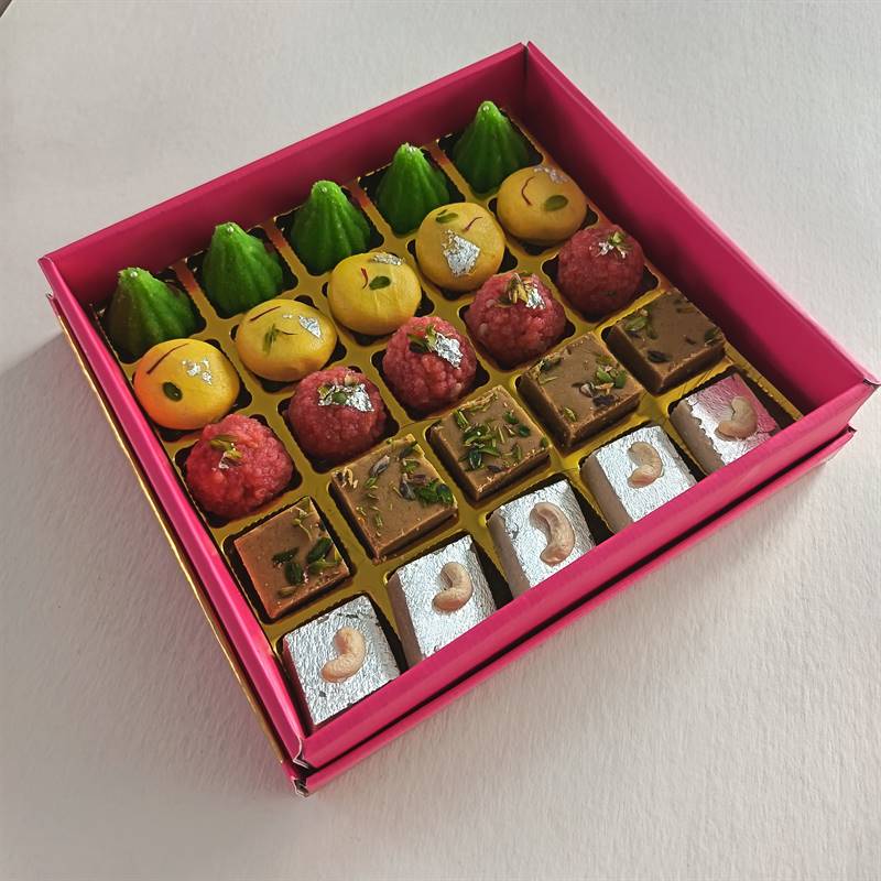 Rasa: Artisanal 25 pc Premium Assorted Mithai Box