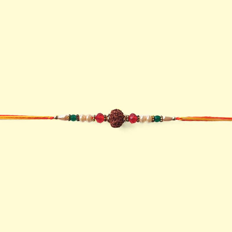 Rudraksha Pearl Designer Rakhi