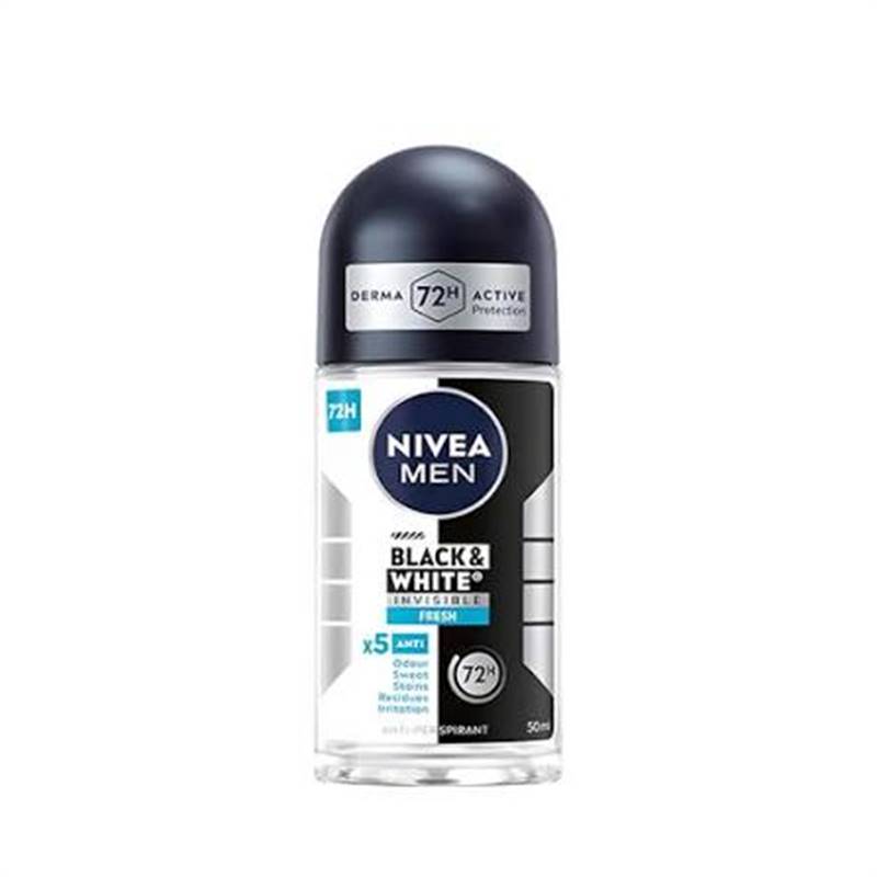 Nivea Men Roll On With Black And White Invisible Original (50 ml)
