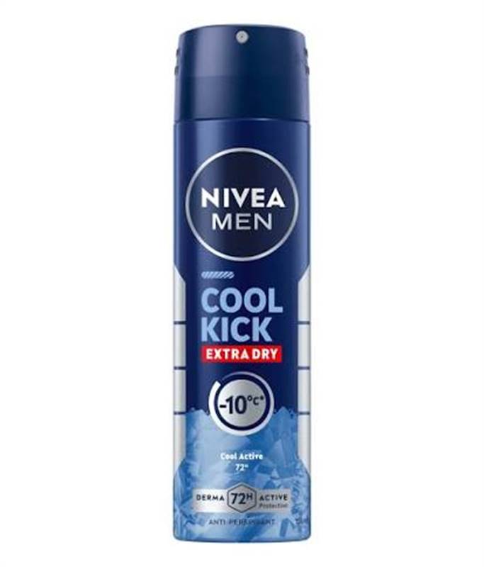 Nivea Men Cool Kick Extra Dry Deodrant Spray (150 ml)