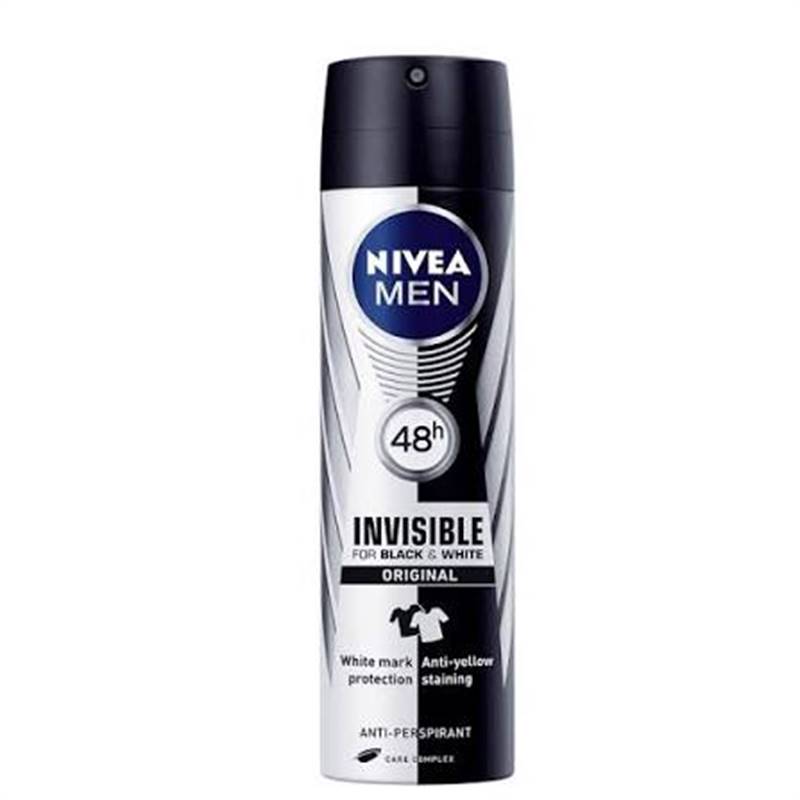 Nivea Men Black & White Invisible Original Deodrant Spray (150 ml)