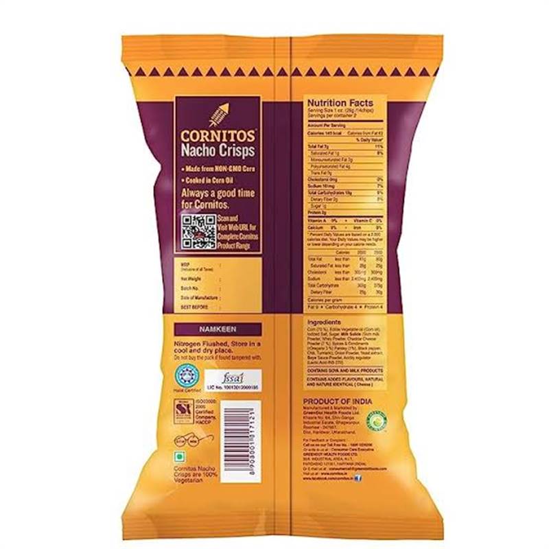 Cornitos Nacho Crisps Cheese & Herbs (55 g)