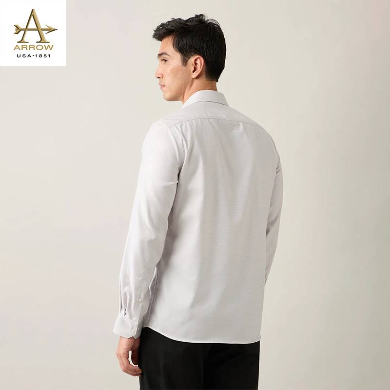 Arrow Formal Semi-cutaway Collar Textured Pattern Slim Fit Formal shirt (ARAJSH0133)
