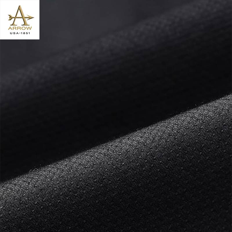 Arrow Men’s Black Textured Regular Fit Formal Shirt (ARAISH0496)
