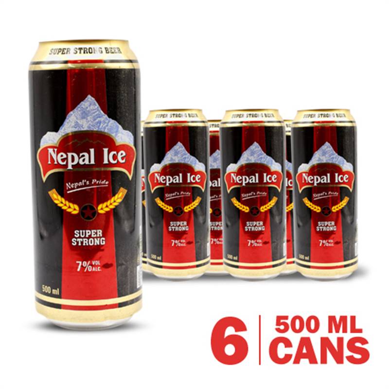 Nepal Ice Super Strong Can (500 ml x 6) with Playing Cards