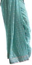 Half Georgette Half Net Saree (MCNB239)