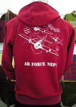 Juju Gents Airforce Nepal Red Hoodie (MJJ61)