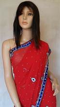 Aifa Chiffon Saree with Jaipuri Stone Work (MISARE265)