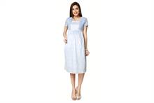 Nine Maternity Nursing One Piece Dress In Love Bird Print