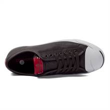 Converse All Star Jack Purcell LP Black and Red Canvas Shoes- 156378C