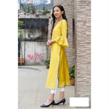 Mustard Straight Kurti (220-72)