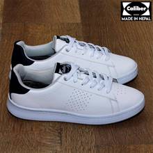 Caliber Shoes White Casual Lace Up Shoes For Men - (652)