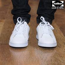 Caliber Shoes White Casual Lace Up Shoes For Men - (652)