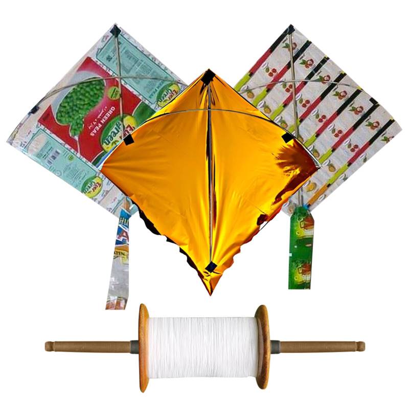 Kites with Lattai and Dhaago