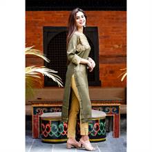 Green Kurti for Women (321-095)