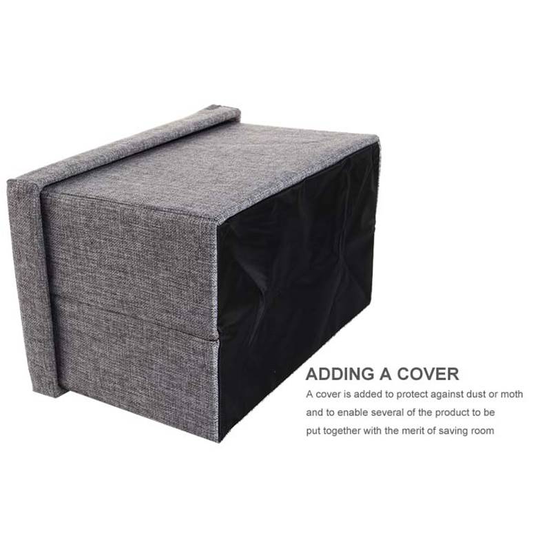 MINISO Foldable Storage Stool (Gray)