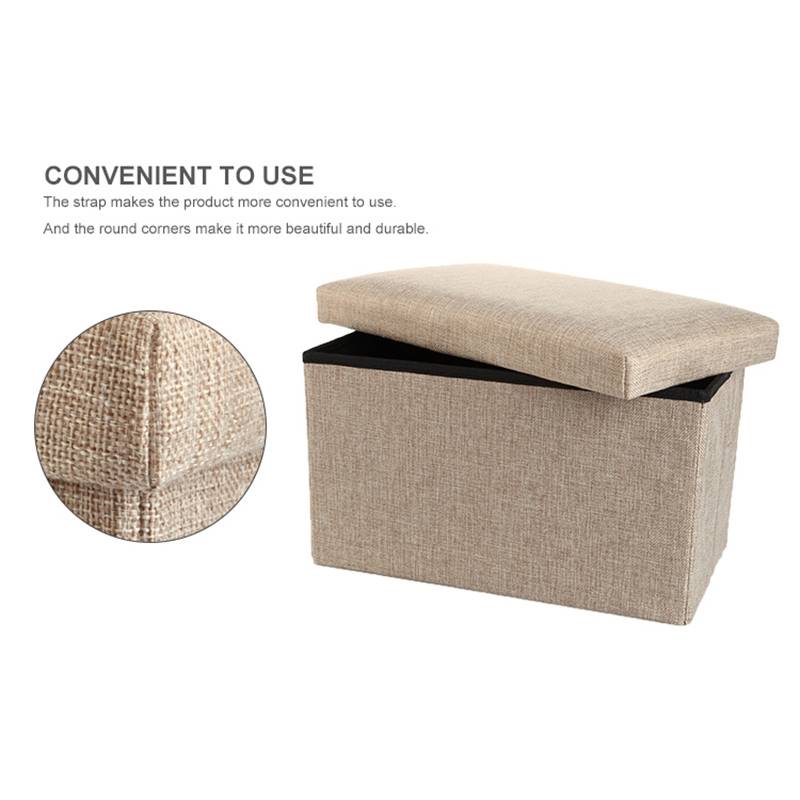 MINISO Foldable Storage Stool (Khaki)