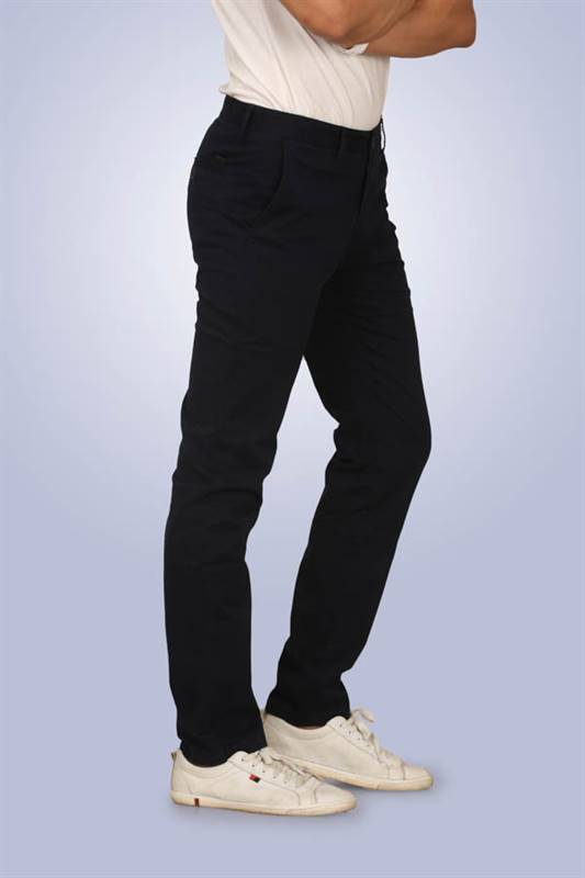 Kilometer Cotton Chinnos Pant KM18001 Navy Blue