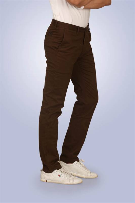 Kilometer Cotton Chinnos Pant KM18001 Brown