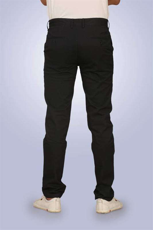 Kilometer Cotton Chinnos Pant KM17025 Black