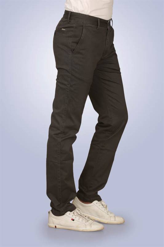 Kilometer Cotton Chinnos Pant KM17025 Dark Grey