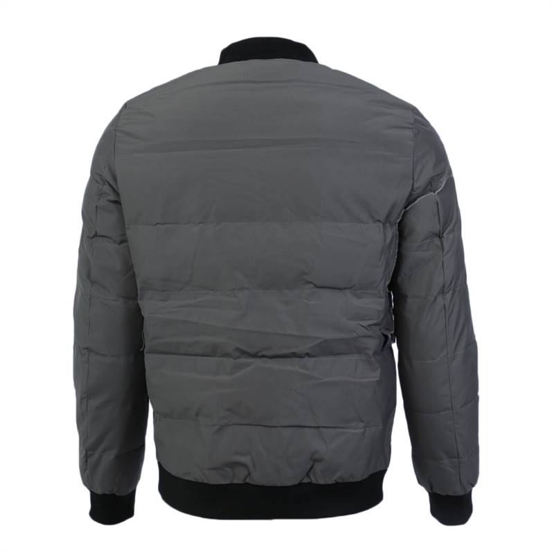 KILOMETER Bomber Cotton/Silicon Mix Jacket For Men - KM 79123 Black