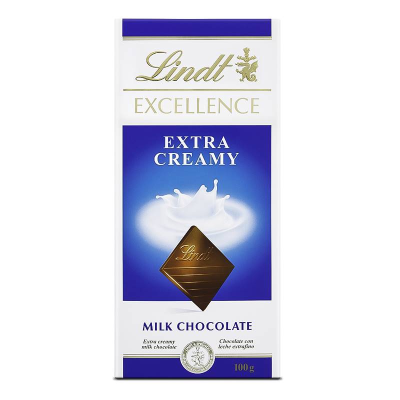 Lindt Excellence Extra Creamy Milk Chocolate Bar (100 g)