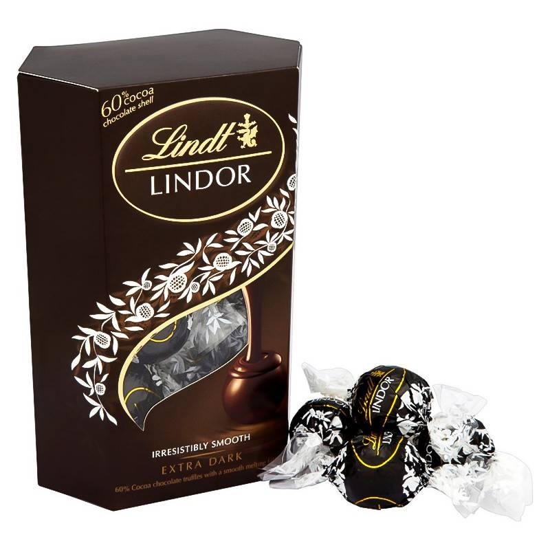 Lindt Lindor Extra Dark Chocolate Gift Box (200 g)