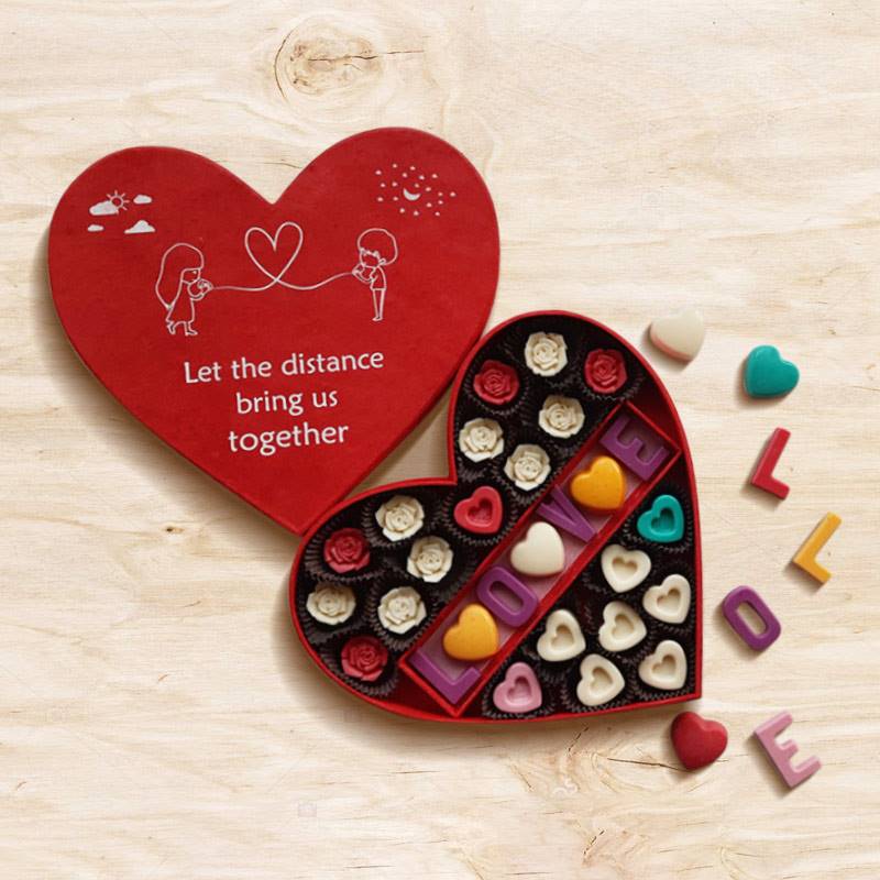 Heart Box of Assorted Chocolate Truffles