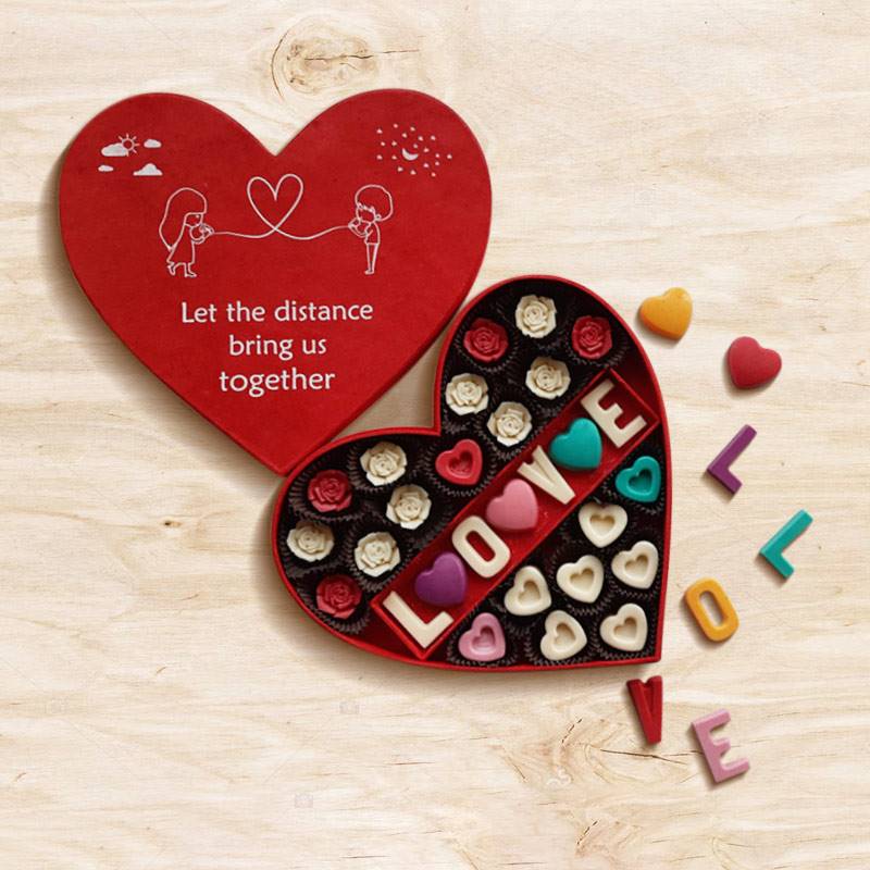 Heart Box of Assorted Chocolate Truffles