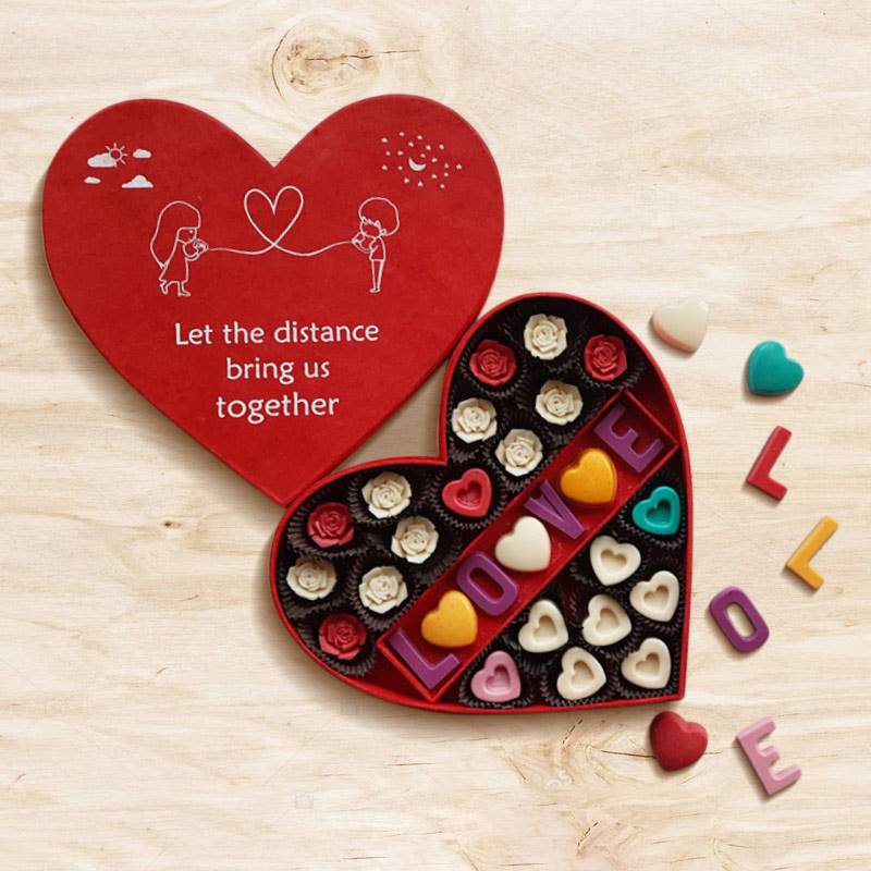 Heart Box of Assorted Chocolate Truffles