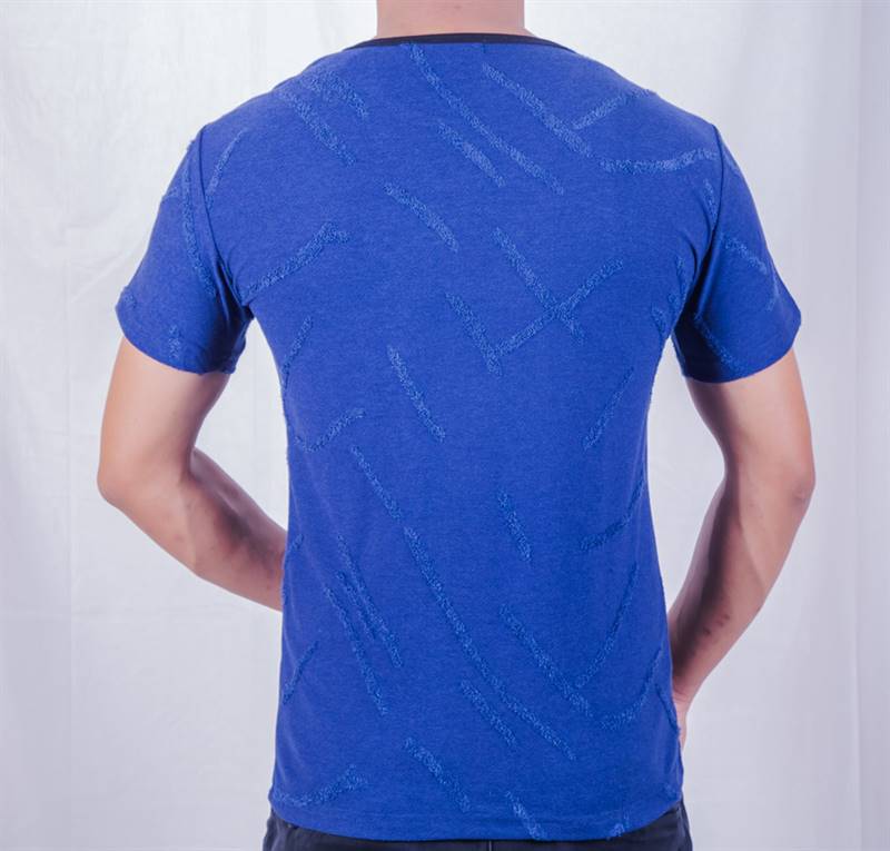 KILOMETER Round Neck T Shirt KM MT001 Blue