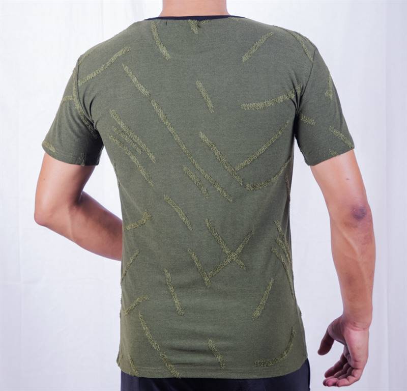 KILOMETER Round Neck T Shirt KM MT001 Green