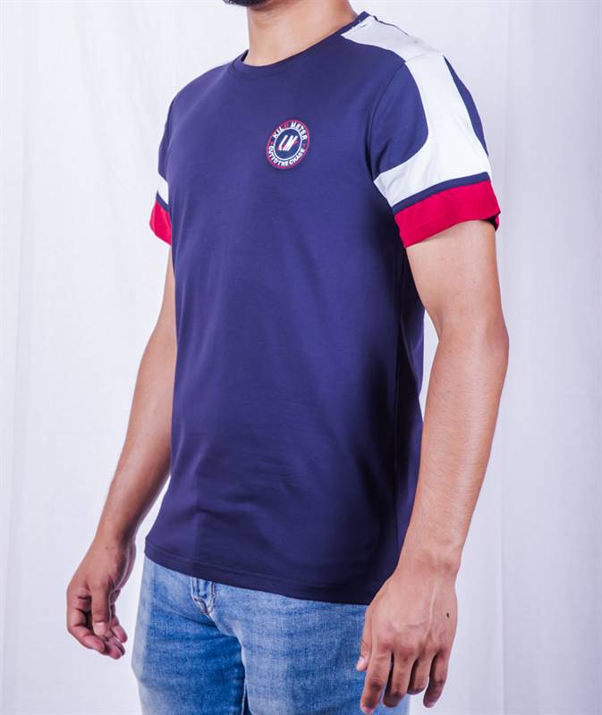Round Neck T Shirt KMR1009 Blue