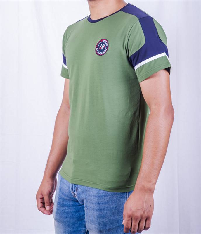 Round Neck T Shirt KMR1009 Green