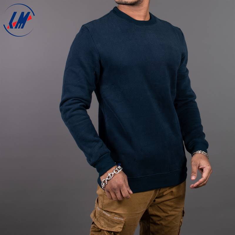 KILOMETER Dark Blue Round Neck Sweat Shirt FOR Men KM 808