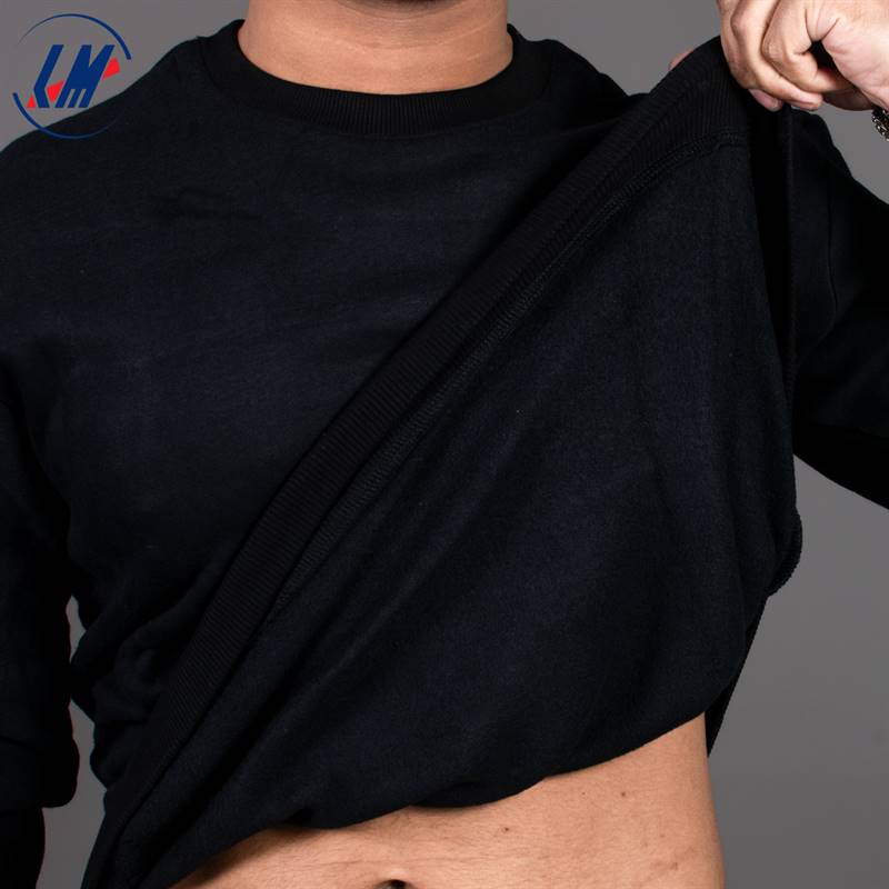 KILOMETER Black Round Neck Sweat Shirt FOR Men KM 808