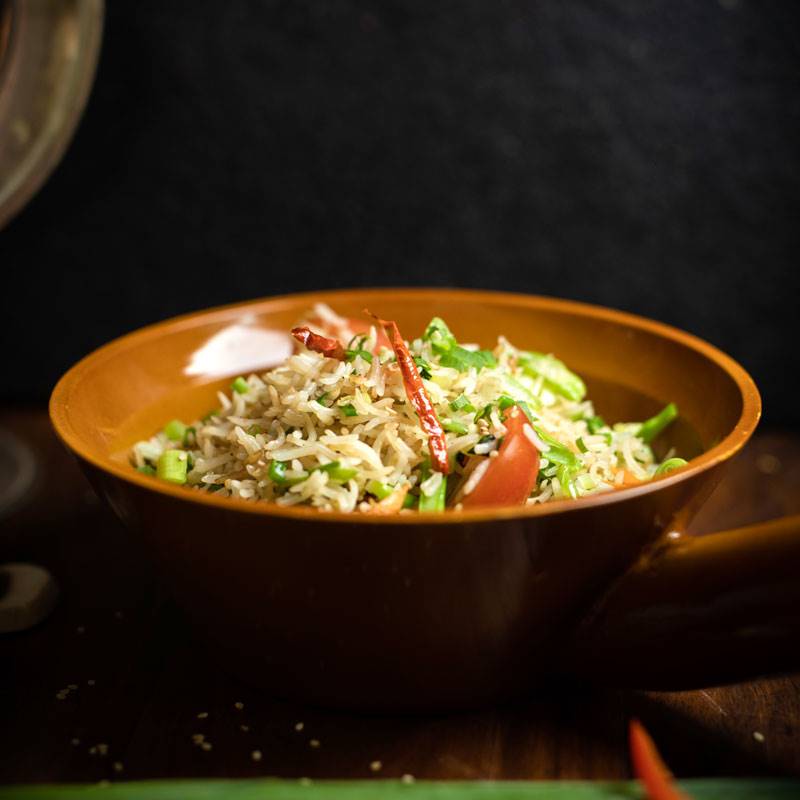 Bajeko Veg Fried Rice (1 Plt)