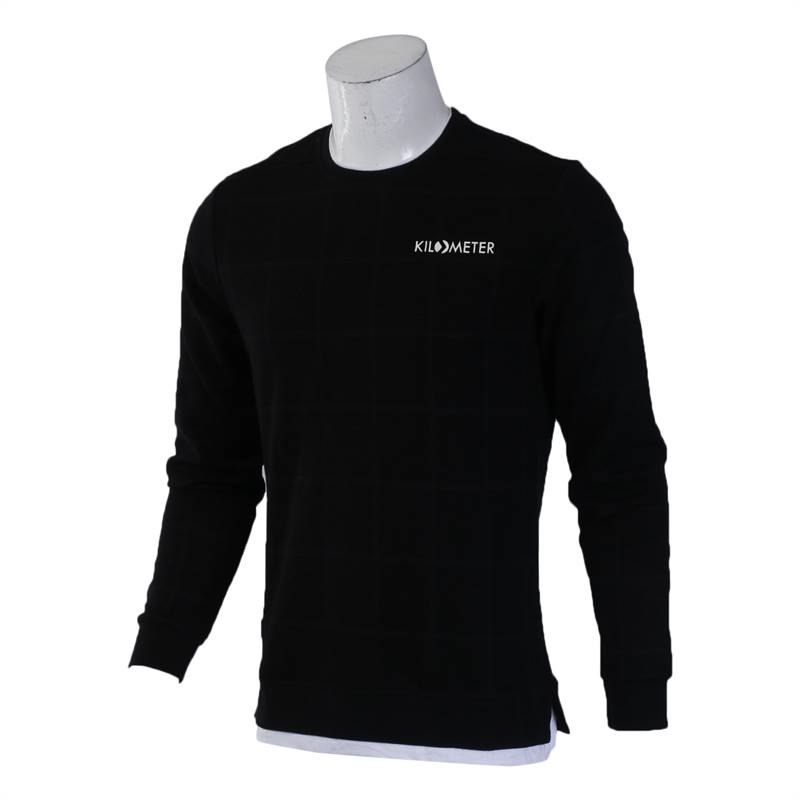 KILOMETER Sweat Shirt FOR Men KM OS103 Black